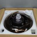 Black Retractable Ceiling Fan with Light, 48 Inch Black fandelier Ceiling Fan with Remote,APP Control, 6 Speeds Reversible Blades, RGB,Dimmable Chandelier Ceiling Fans