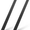 Blulu 2 Pcs 48" x 2" x 3/16" Hot Rolled Steel Flat Bar Solid Flat in Steel for Construction Industrial Applications Reinforcement Base Plates