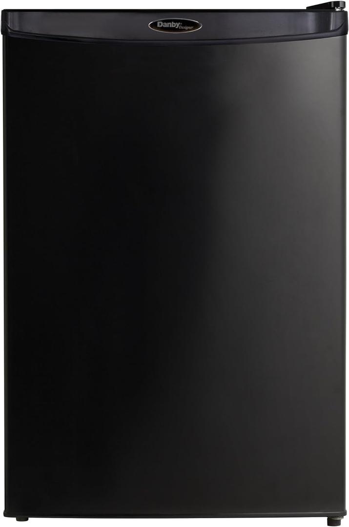 Danby Designer DAR044A4BDD-6 4.4 Cu.Ft. Mini Fridge, Compact Refrigerator for Bedroom, Living Room, Bar, Dorm, Kitchen, Office, E-Star in Black