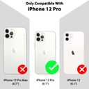 Case for iPhone 12 Pro Silicone Phone Case with Strap for Women Girls Cute Floral Flowers Pattern, Adjustable Soft Finger Strap Kickstand Protective Cover, Floral