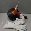 Drain Auger, Clog Remover with Drill Adapter, 25 Feet Flexible Plumbing Snake Use Manually or Powered for Kitchen, Bathroom and Shower Sink, Comes with Gloves (orange)