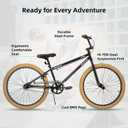 JOYSTAR Brockway Freestyle Kids BMX Bikes 20" 24" Kids Bicycles for 6-14 Years Old Boys Girls and Beginner-Level Riders 2 Pegs Multiple Colors, 24 Inch Wheels
