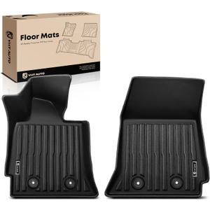 YHTAUTO Floor Mats Fit 2014-2019 Chevrolet Corvette, TPE All Weather Car Mats Waterproof Anti-Slip Odorless Floor Liner, Interior Car Accessories Front Liner