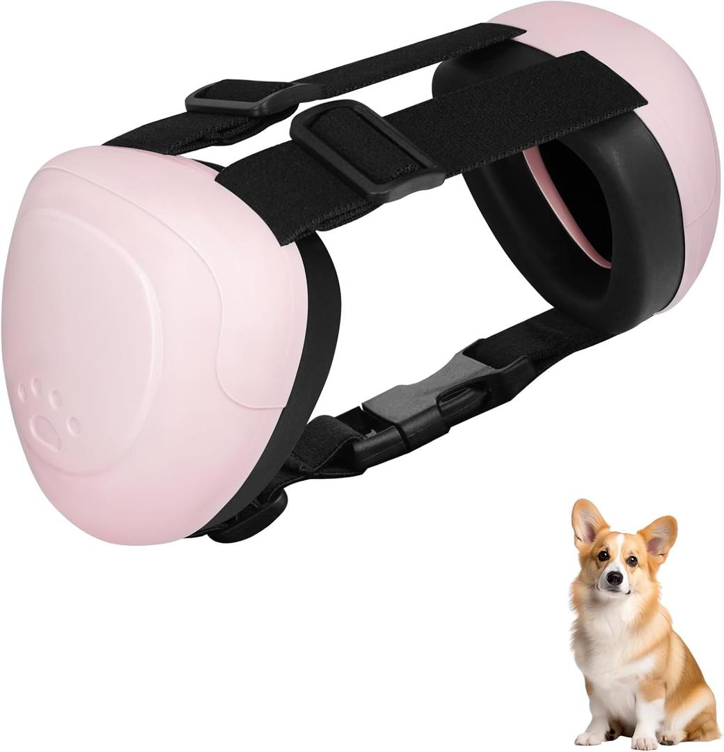 Dog Ear Muffs For Dog Hearing Protection,29dB NRR Dogs Earmuffs for Noise Protection (Pink, Medium)