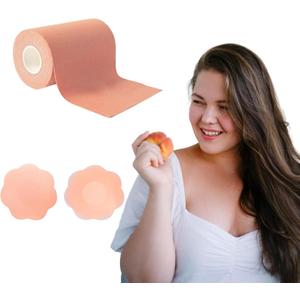 Professional Breast Lift Support Tape (5inches with sillicone covers)