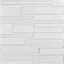 Art3d 19.7" x 19.7" (Pack Of 12) Wall Panel 3D Rectangle, White