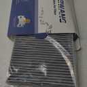 CF10743 Cabin Air Filter with Activated Carbon Replacement for Nissan Titan/XD, Chrysler, Dodge, Infiniti G25/G35/M45/Q40/Q50/QX70, Kenworth T660/T680, Volkswagen Routan - 27227-EG000