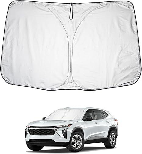 BIBIBO 2025 Chevy Trax Sunshade for 2024 2025+ Chevrolet Trax (LS/1RS/LT/2RS/ACTIV) &2023 2024 Buick Envista Front Windshield Sun Shade, Block UV Rays Foldable Sun Visor Protector Keep Your Car Cooler