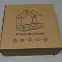 Clear Window Bird Feeder with 5 Extra Strong Suction Cups, DY-SKTY Sturdy and Durable Acrylic Birdfeeders for Viewing Wild Birds Outside, as a Bird Watching Gift, Outdoor Birdhouse Box, Garden Decor