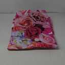 Pink Flower Happy Birthday Backdrop Banner Decorations for Women,Pink Neon Birthday Sign Backdrops Banner Red Rose Flowers Photography Background Girls Bday Party Decor Photo Booth Prop 10x7ft