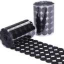 Black Self Adhesive Dots 32 pcs 3/4" Diameter Hook and Loop Dots Taps for School, Office