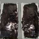 2Pcs Brown Metallic Wavy Tinsel Curtains - 3.3x6.6 ft Foil Curtain Backdrop for Birthday Party, Halloween Decor
