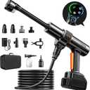 PSI 3.0 GPM Battery with Multi-Level Adjustment, 6-in-1 Nozzle & Foam Cannon, 32ft Hose for Car & Home