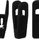 Tinfol Velvet Hanger Clips, 24 Pack Black Pants Hangers Clips, Large Opening Clothes Pin, Strong Finger Flocked Clip Perfect for Use with Slim-line Clothes Velvet Hanger