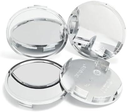 4Pcs 3.03in / 77mm Car Wheel Center Caps for 2015-2020 F150 2015-2020 Expedition Chrome Outer 3 in, Inner 2.83 in Snap-On Hub Caps