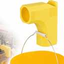 Table Saw Dust Collector Adapter Compatible with DeWALT DWE7485 - Features Dual Integrated Hooks for Dust Bucket, Efficient Sawdust Collection, Textured Grip & Clog-Free Design