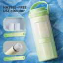 LUCKBEE Portable Breastmilk Cooler - 16oz Breast Milk Cooler Bottle with LCD Temp Display Cooling up to 24 Hours, Breastmilk Chiller with 2pcs Milk Storage Bottles, Breastfeeding Essentials for Baby (Green)