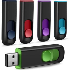USB Flash Drive 5 Pack 16GB, USB 2.0 Memory Stick Thumb Drive Pen Drives Jump Drive for Data Storage