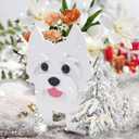 West Highland Whitebulldog Dog Plant Dog-Shaped Plant containers for Garden Decorations, Desktop Storage containers, Indoor and Outdoor planters.