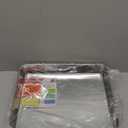 2 Pack Stainless Steel Commercial Bus Tubs Food Grade Meat Processing Tubs Lug Wash Basin Tote Box for Dishwashing, Kitchen, Restaurant, Utility (8 L)