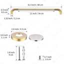 32 Inch Brushed Gold Grab Bars for Shower with Anti-Slip Knurled Grip