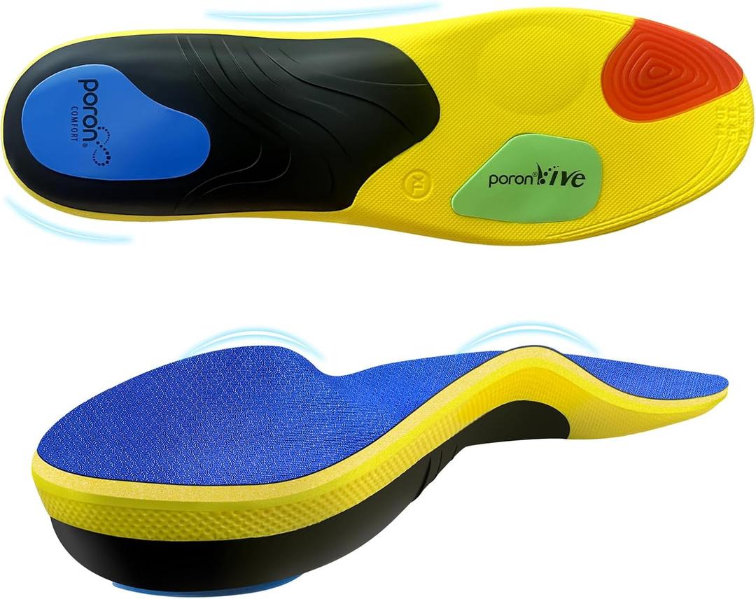 Heavy Duty Support Pain Relief Orthotics - 230+ lbs Plantar Fasciitis Insoles, Medium Arch Support Insoles Men Women, Flat Feet Orthotic Insert, Work Boot Shoe Insoles -Shock Absorption Every Step(XS)