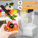 165 Pcs 5oz Clear Plastic Dessert Cups with Lids & Spoons BPA-Free Mini Parfait & Pudding Cups, Disposable or Reusable Appetizer Containers