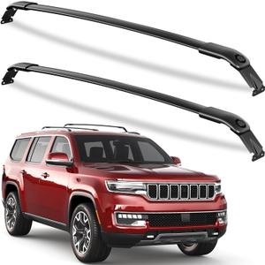 KINGGERI Roof Rack Cross Bars Compatible with 2022-2026 Jeep Wagoneer & Grand Wagoneer & Wagoneer L & Grand Wagoneer L, Heavy Duty Aluminum Roof Rails Crossbars Rooftop Black