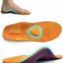 DynWalker Arch Support Insoles - Orthotic Inserts for Plantar Fasciitis, Flat Feet, Heel & Foot Pain Relief - Cushioned & Stabilizing for Running, Work, All-Day Wear (Men & Women) M