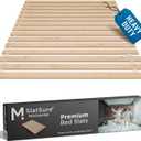 Meliusly King Bed Slats 76x80 – Heavy Duty 0.6 Inch Thick Replacement Wood Slats for King Size Bed Frame, Slatted Bed Base with Under 2.5 Inch Spacing, Wooden Mattress Support Slats for Platform Bed