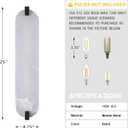 2 Pack 4 Light 25" Natural Alabaster Oval Marble Farmhouse Bathroom Black Wall Sconce