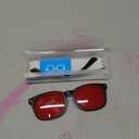 Red Lens Glasses Blue Light Glasses Men Women - 99.9% Blue Green Blocking for Computer, Gaming, TV, Phone Screens
