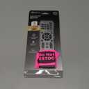 GE Universal Remote Control for Samsung, Vizio, LG, Sony, Sharp, Roku, Apple TV, TCL, Panasonic, Smart TVs, Streaming Players, Blu-ray, DVD, 4-Device, Silver, 33709