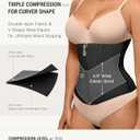 FeelinGirl Waist Trainer for Women Waist Cincher Corset Shapewear Tummy Control Body Shaper Sport Workout Girdle