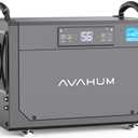 Crawl Space Dehumidifier 120 Pint Commercial Dehumidifier for Basement,Whole House with Drain Hose,Energy Efficient Dehumidifiers, Water Damage Unit, Auto Defrost