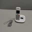 Panasonic Cordless Phone, Easy to Use with Large Display and Big Buttons, Flashing Favorites Key, Built in Flashlight, Call Block, Volume Boost, Talking Caller ID, 1 Cordless Handset - KX-TGU430W (White)