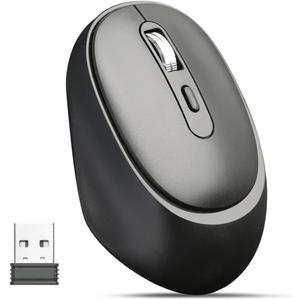 TEZER Wireless Mouse for Laptop, 2.4G Portable Computer Mouse, Ergonomic Design, USB Receiver, for Laptop, PC, Computer, Chromebook, Notebook,