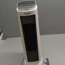 PELONIS 23 Oscillating Ceramic Tower Space Heater with Remote & Thermostat, Electric Energy Efficient Floor Heater for Indoor Use Large Room Safe with Timer, ECO Mode, 1500W, White