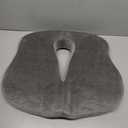 Large Memory Foam Seat Cushion for Tailbone, Coccyx & Pressure Relief  Ergonomic Cushion for Office Chair, Car, Home & Wheelchair  Ultimate Comfort for Long Sitting Hours  Grey (Unisex)