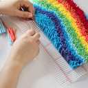 GLAECYY Hook Rug Kits,Bear Rug Making Kits and Adults Beginners Needlework Embroidery DIY Craft Rug Hook Rugs Kits for Home Decoration 20" X 15"
