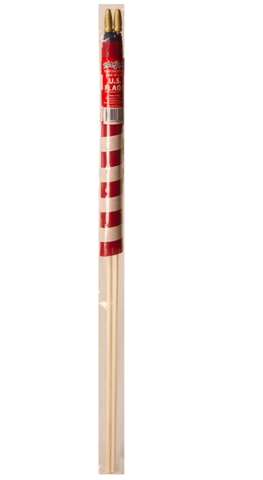 12x18in Printed Polycotton Betsy Flags American Stick Flag, 2-pack