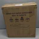 Home Office Paper Shredder,Woolsche 10-Sheet Strip Cut with 3.17-Gallon Basket,P-2 Security Level,CD & Credit Card Shredder,Durable & Fast - Jam Proof System - ETL Certified, Blac