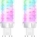G9 Smart Light Bulb, Compatible with Alexa and Google Assistant, Color Changing Smart Led Bulbs, Dimmable and Tunable, Pack of 2