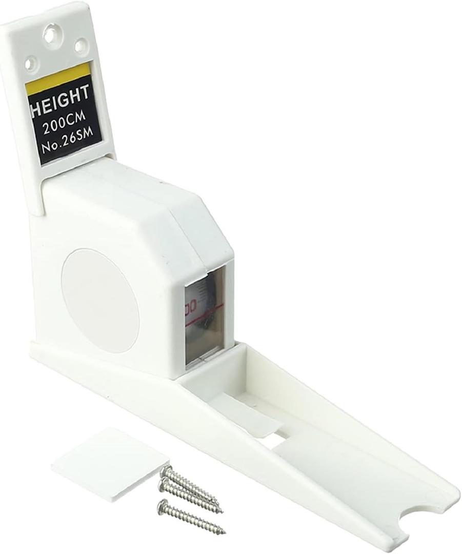 Utoolmart 200cm Height Meter White Wall Mounted Height Meter Growth Ruler CM Metric