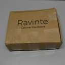 Ravinte 50 Pack Solid 3-3/4 Inch Center to Center Slim Square Bar Drawer Handles Kitchen Cabinet Handles Black Drawer Pulls Kitchen Cabinet Hardware Kitchen Handles Matte Black Cabinet Pulls