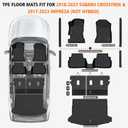 All Weather Floor Mats Full Set for 2018-2023 Subaru Crosstrek
