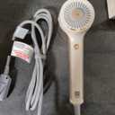 Shark HD120BRN Blow Dryer HyperAIR Fast-Drying with IQ 2-in-1 Concentrator, Styling Brush, and Curl-Defining Deep Diffuser Attachments, Ionic, No Heat Damage, for All Hair Types, Stone