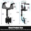 SXhyf Rear View Mirror Phone Holder, 2023 Rotatable and Retractable, Universal Mount, Cell Car Fit for iPhone 11 12 13 14 Pro Max Samsung All Phone