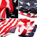 bopika Men's American Flag Pants Men's Sport Sweatpants Baggy Pant Joggers Long Pants with Pockets (Red, M)