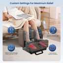 COMFIER 2 in 1 FSA Foot Massager Machine,HSA Shiatsu Foot and Calf Massager with Heat,Kneading,Vibration,Compression Massagers for Feet Health,Plantar Fasclitis,Gift for Mom Dad(Brown)